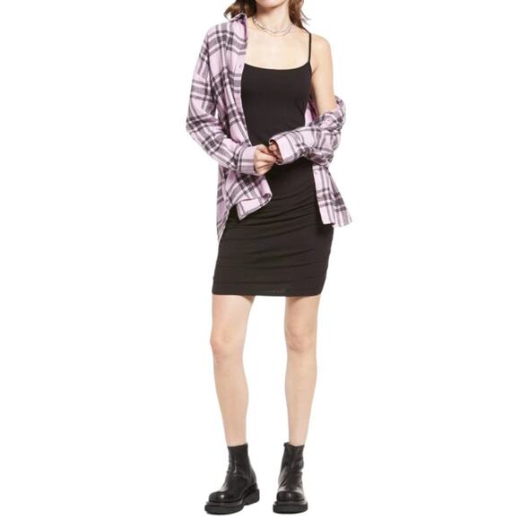 BP Black Ruched Cami Minidress Size Small NWOT $39 MSRP - Picture 1 of 8